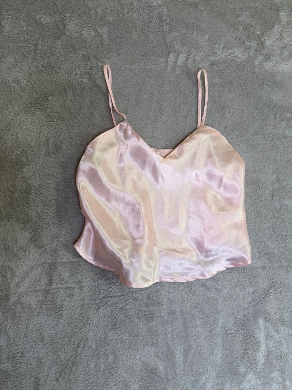 Victoria SecretGold Label  Pink Satin Cami Top S
